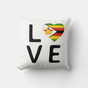 Love - Zimbabwe Flag Cushion