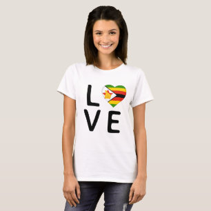 Love - Zimbabwe Flag T-Shirt