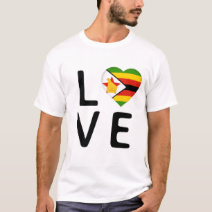 Love - Zimbabwe Flag T-Shirt