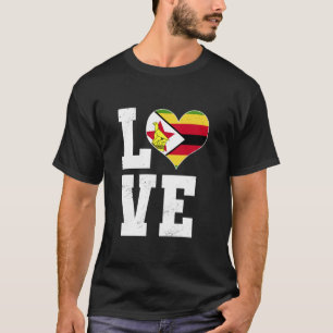 Love Zimbabwe Proud Zimbabwean Ancestry T-Shirt