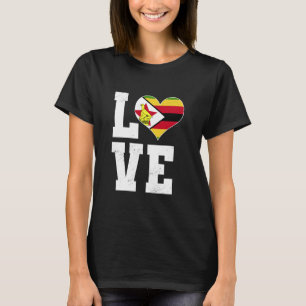 Love Zimbabwe Proud Zimbabwean Ancestry T-Shirt