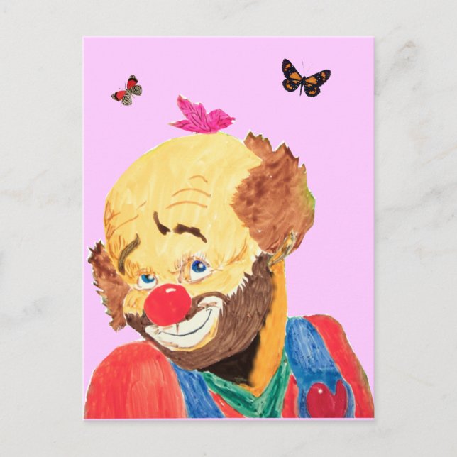 Loveable Clown Postcard (Front)