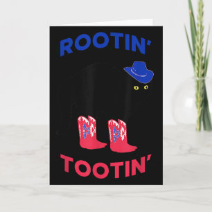 Loveable Cowboy Cat, Rootin Tootin Cat  Card