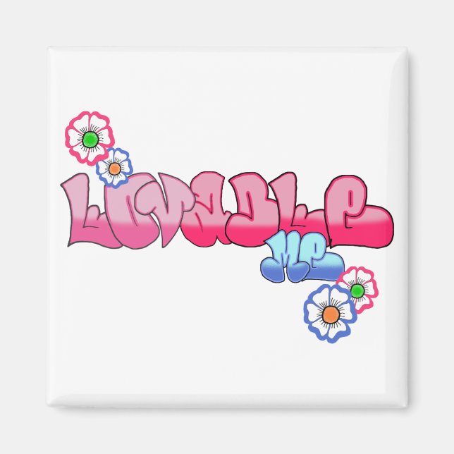 Loveable Me Fridge Magnet (Front)