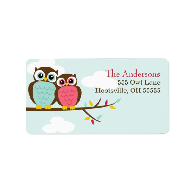 Loveable Owls Address Labels (Front)