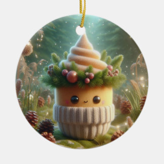 Loveable Pine Cone Creature Ceramic Tree Decoration