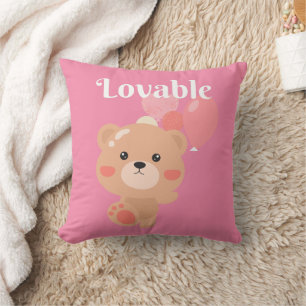 Loveable Throw Pillow