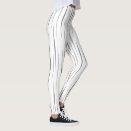 Loveable White Organic Unique Flames Leggings
