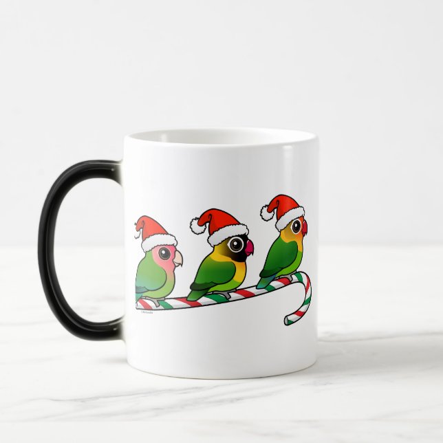 Lovebird Candy Cane Magic Mug (Left)