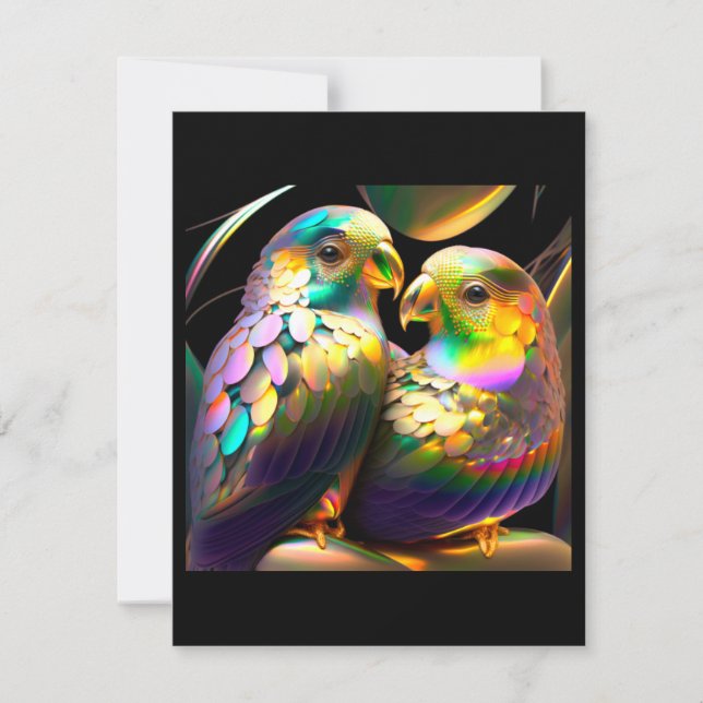LOVEBIRD / COLORFUL LOVEBIRD CARD (Front)
