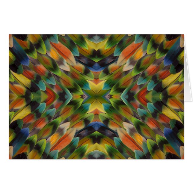 Lovebird feather kaleidoscope (Front Horizontal)