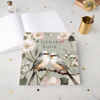 LoveBird Floral Engagement Party Guest Book