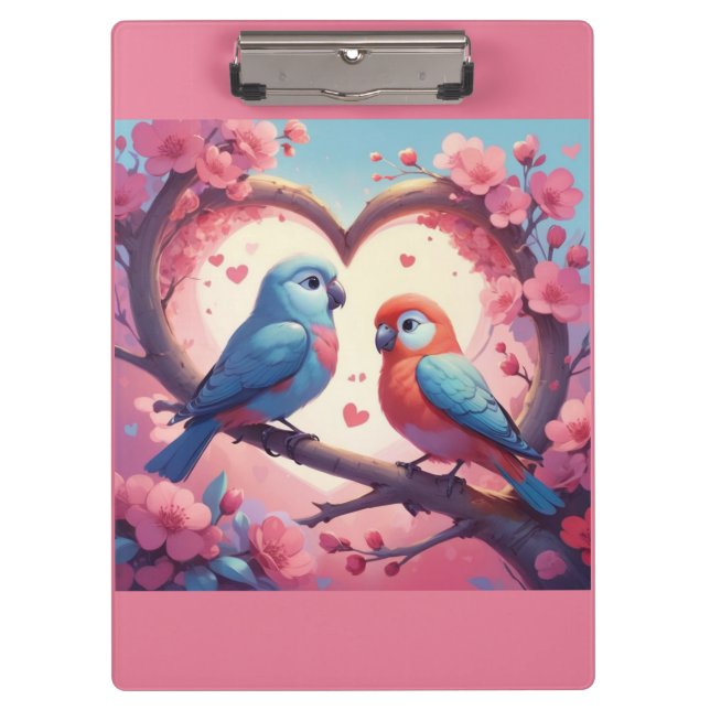 Lovebird Friendship Clipboard (Front)