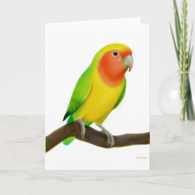 Lovebird Greeting Card (Front)