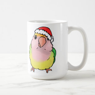 lovebird in a hat coffee mug