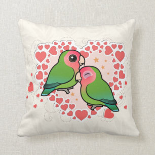 Lovebird Love Heart Cushion
