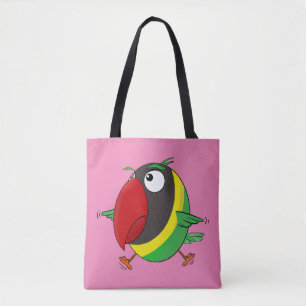 Lovebird parrot  tote bag