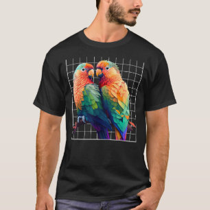 Lovebird Parrots Love Bird Parrot exotic Birds T-Shirt