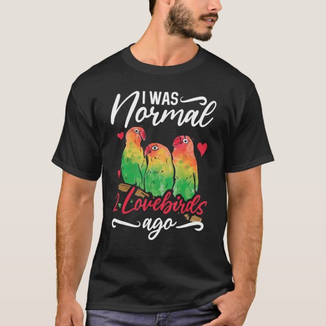 Lovebird Peach Faced Parrot Pet African Fischer Bi T-Shirt (Front)