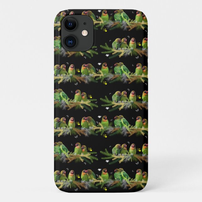 Lovebird Rainbow iPhone 11 Case (Back)