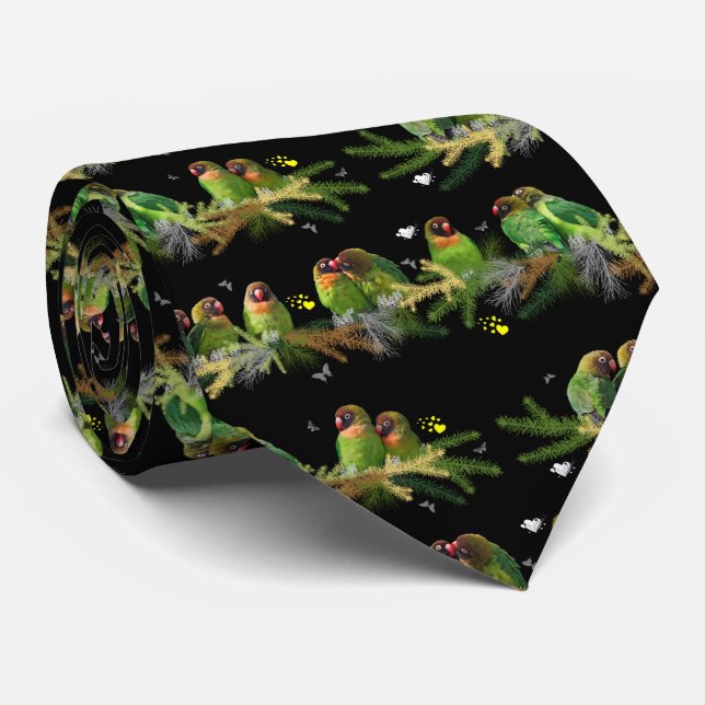 Lovebird Rainbow Tie (Rolled)