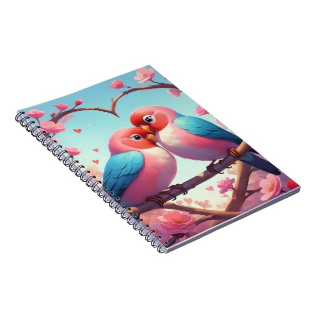 Lovebird Valentine Notebook (Right Side)