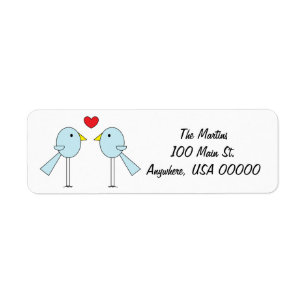 "Lovebirds" Address Labels
