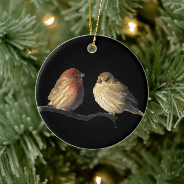 Lovebirds Ceramic Tree Decoration (Tree)