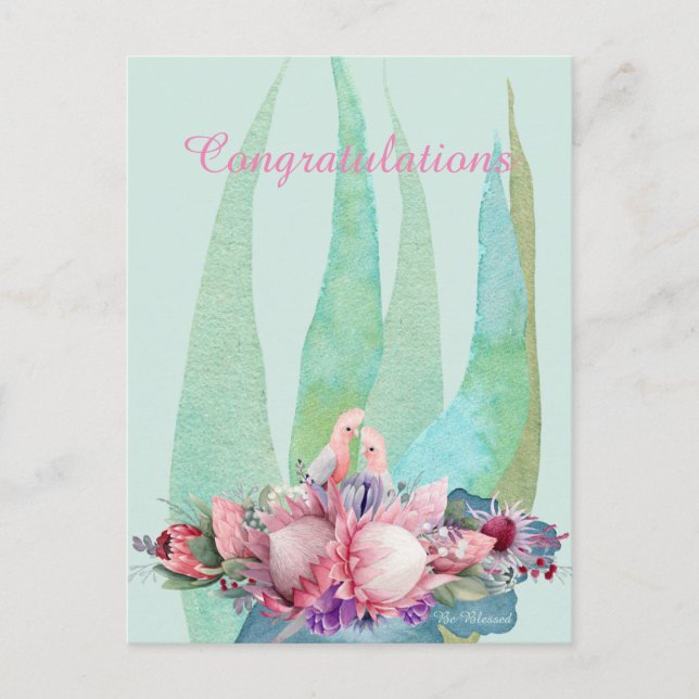 Lovebirds congratulating card by PiccoGrande (Front)