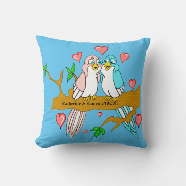 Lovebirds Cushion (Front)