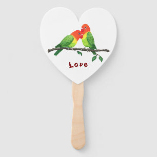 Lovebirds Handheld Fan