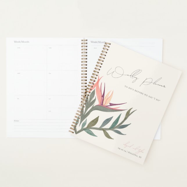 Lovebirds in Paradise Wedding Planner (Display)