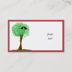 Lovebirds in Tree of Hearts - Summer Love Business Card
