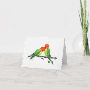 Lovebirds Inspirational Note Card