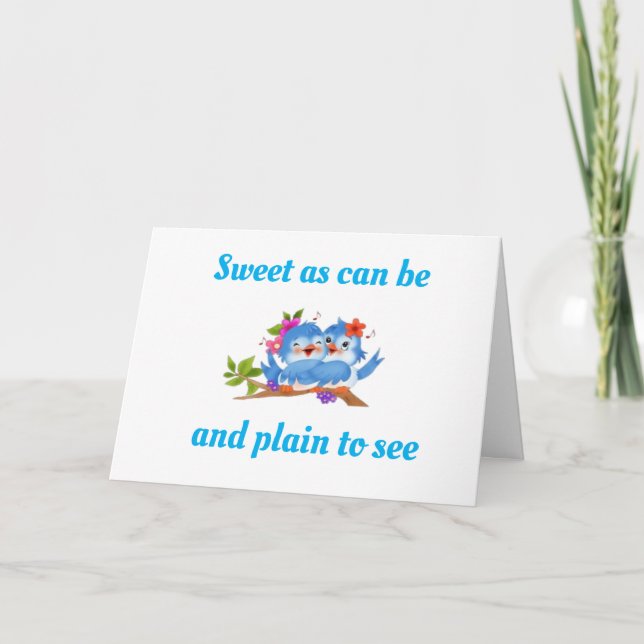 **LOVEBIRDS** ON YOUR **WEDDING DAY" CARD (Front)