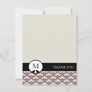 Lovebirds Personalised Thank You Cards (Two-Sided)
