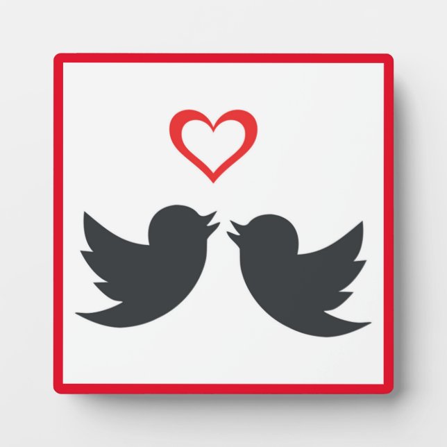 LOVEBIRDS PLAQUE (Front)