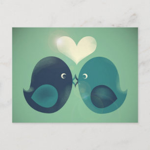 Lovebirds Postcard