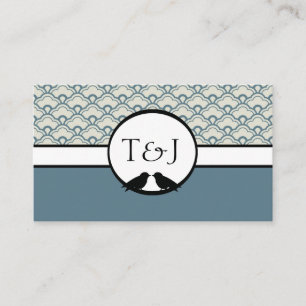 Lovebirds Reception Seating Place Cards