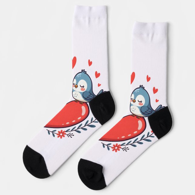 Lovebirds Socks (Left)