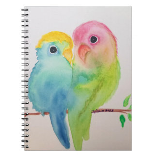 Lovebirds Spiral Photo Notebook