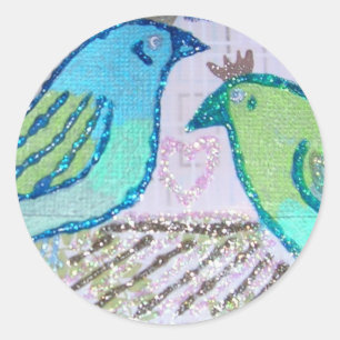 Lovebirds Stickers