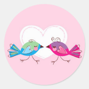 Lovebirds Stickers