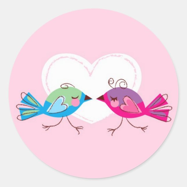 Lovebirds Stickers (Front)
