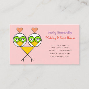 Lovebirds Wedding and Event Planner Business Card