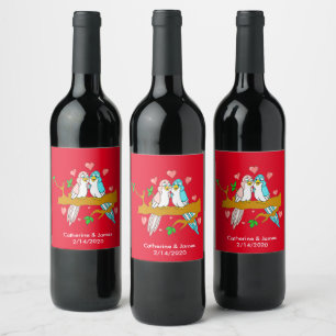 Lovebirds Wine Label