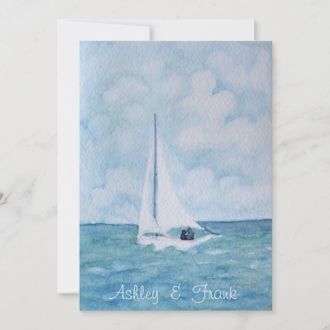 Loveboat (b)  wedding invitation (Front)