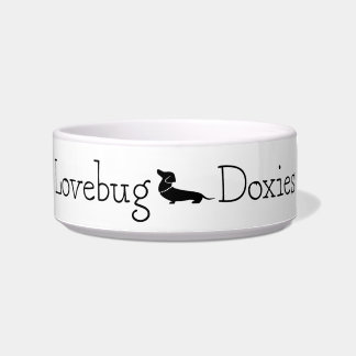 Lovebug Doxies Logo Bowl