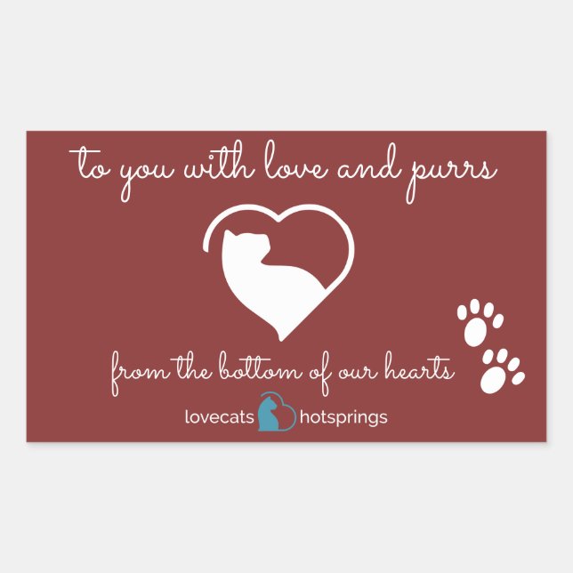 lovecats hotsprings sticker  (Front)