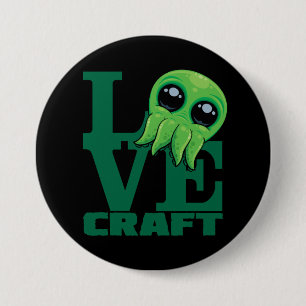 Lovecraft Baby Cthulhu Design – Spooky Cute Love 7.5 Cm Round Badge